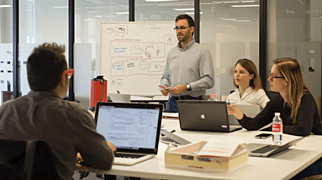 Zoho Sprints dashboard for managing agile workflows, tracking sprints, and planning backlogs